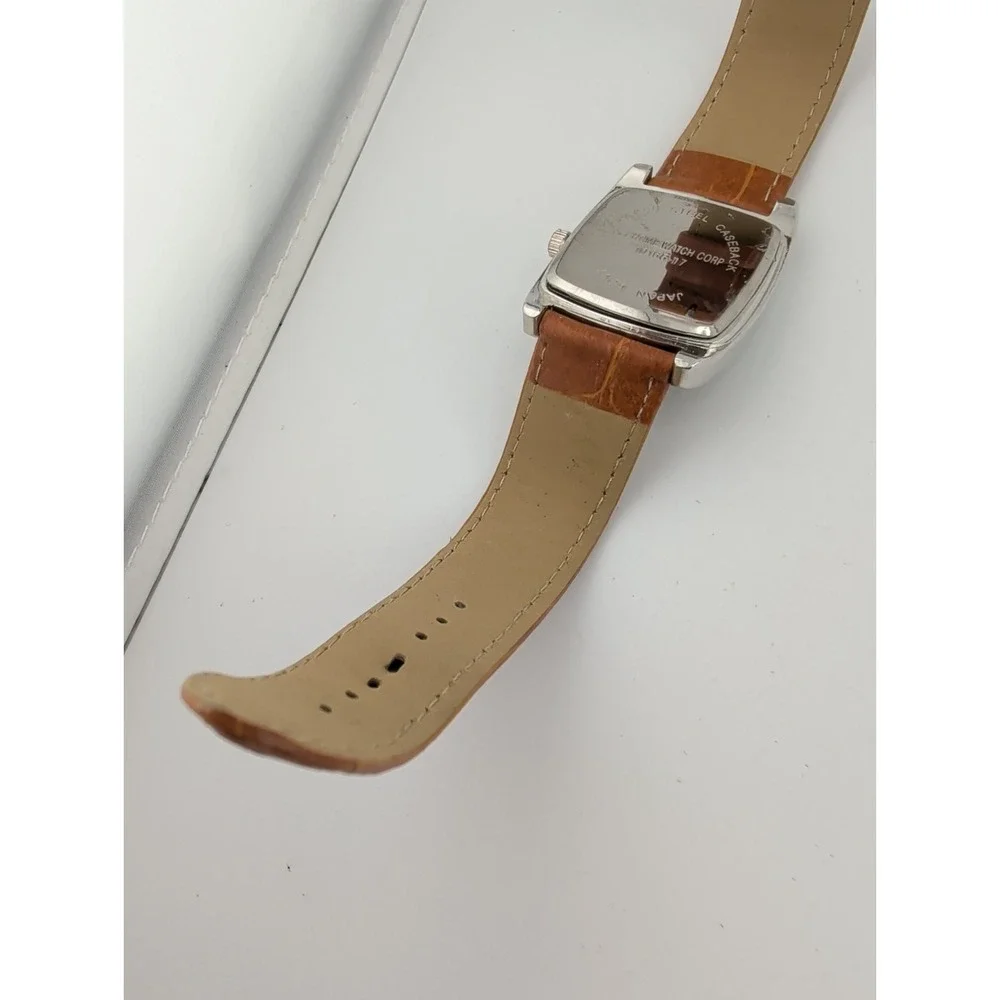 Vivani Women's Watch MOP Dial Silver 32mm Case Brown Band- New Battery